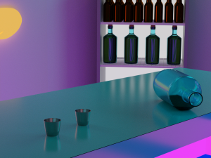 Neon Bar Model 3D
