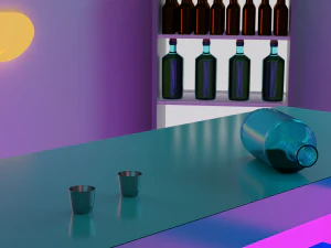 Neon Bar 3D Model