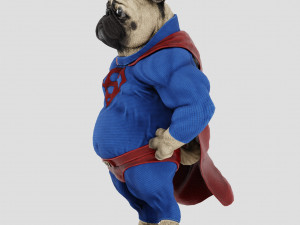 Dog Superman Model 3D