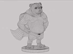 Dog Superman 3D Model