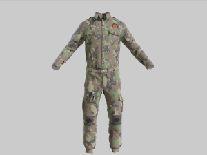 Military Uniform middle east Camouflage 3D मॉडल