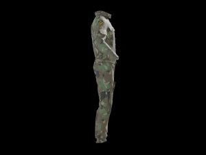 Military Uniform middle east Camouflage 3D Model