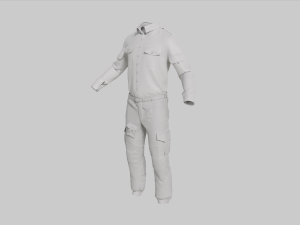 Military Uniform middle east Camouflage 3D मॉडल