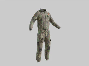 Military Uniform middle east Camouflage 3D Model