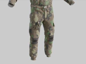 Military Uniform middle east Camouflage 3D मॉडल