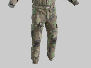 Military Uniform middle east Camouflage 3D Model