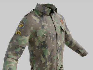 Military Uniform middle east Camouflage 3D Model