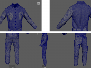 Military Uniform middle east Camouflage 3D मॉडल
