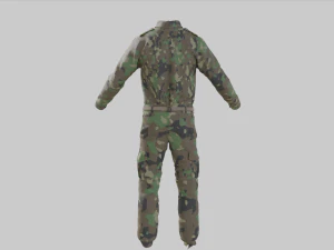 Military Uniform middle east Camouflage 3D Model