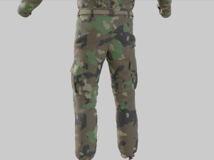Military Uniform middle east Camouflage 3D मॉडल