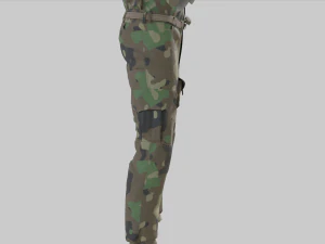 Military Uniform middle east Camouflage 3D Model