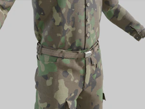 Military Uniform middle east Camouflage 3D Model