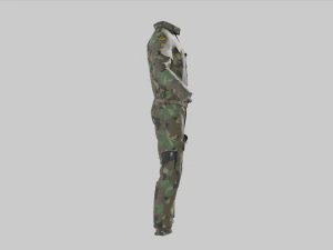 Military Uniform middle east Camouflage 3D Model