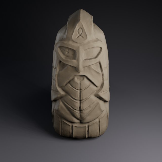Totem Odin Modelo de impresión 3D .c4d .max .obj .3ds .fbx .stl .blend 