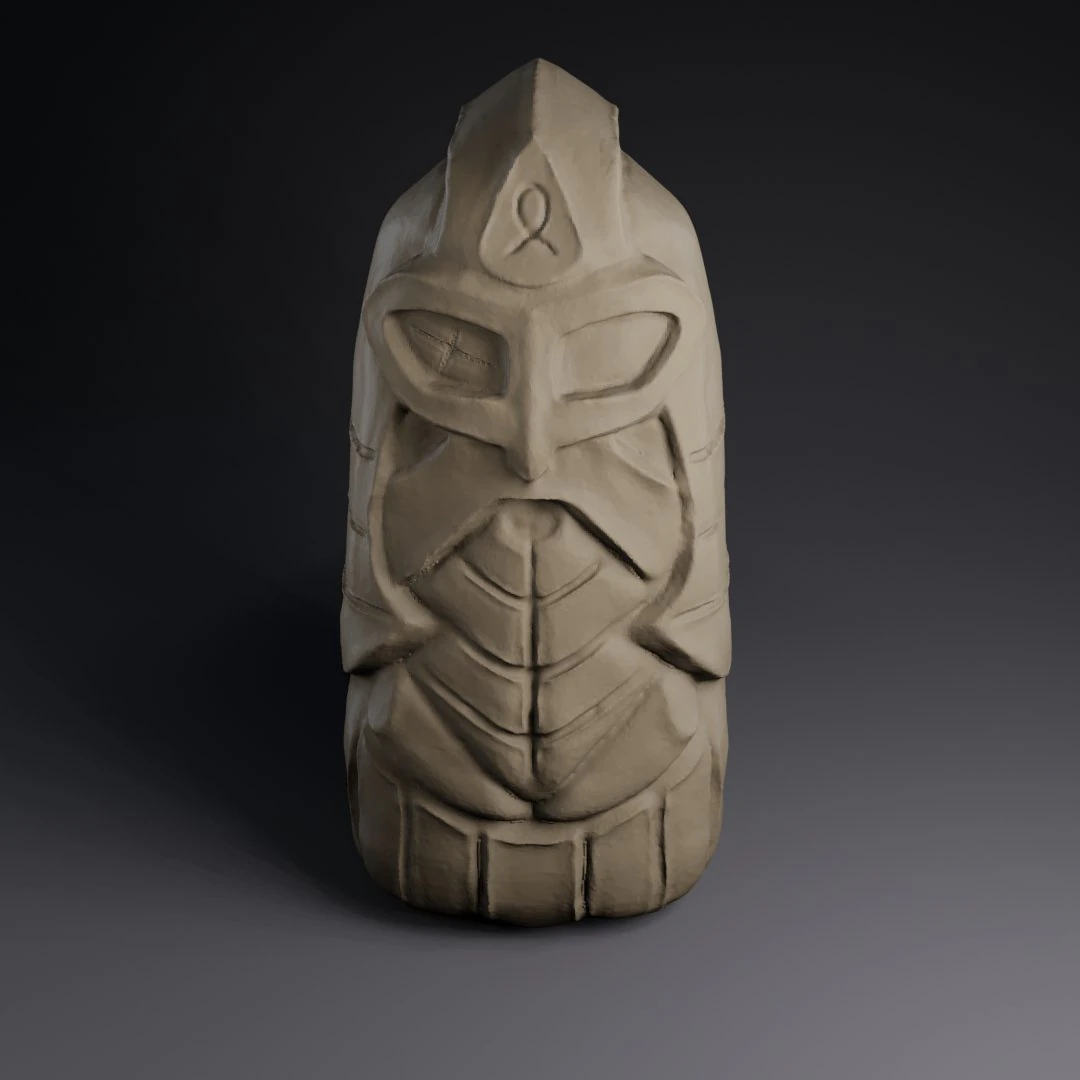 Totem Odin 3D Print Model .c4d .max .obj .3ds .fbx .stl .blend