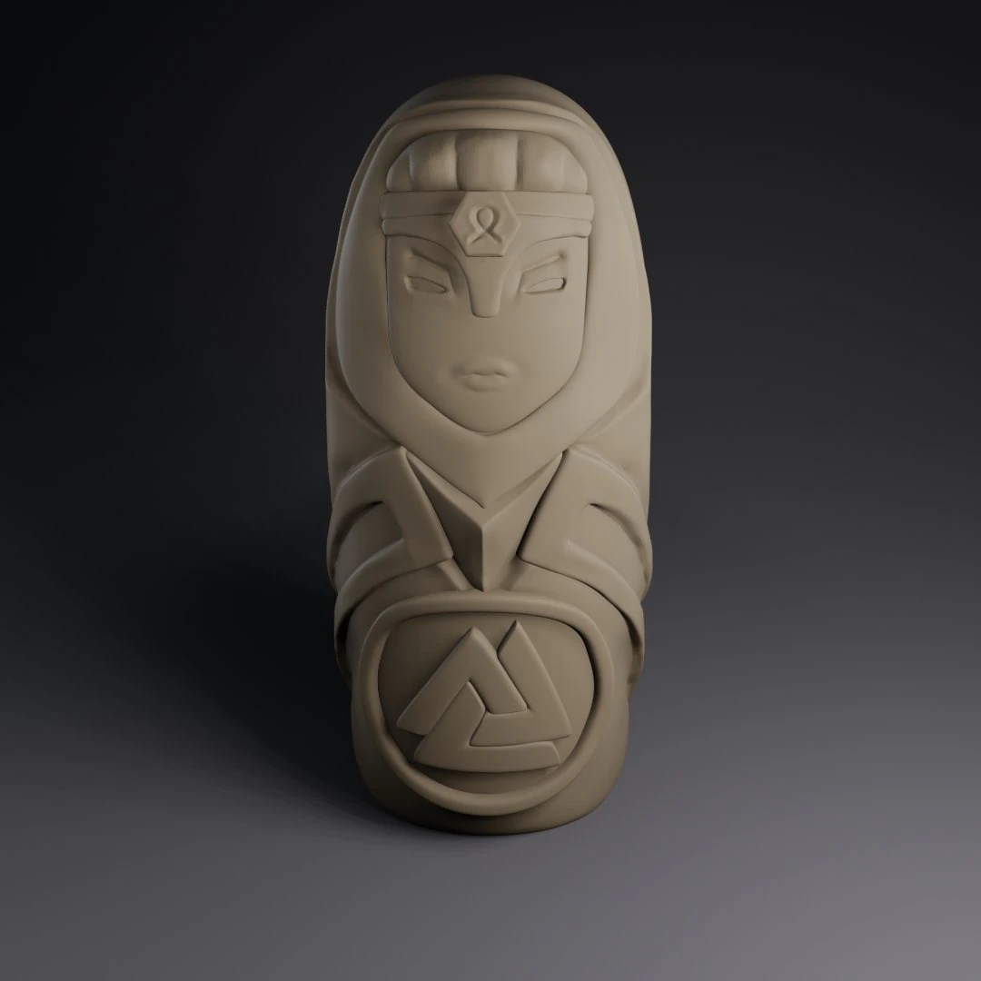 Totem Frigg 3D Print Model .c4d .max .obj .3ds .fbx .stl .blend 