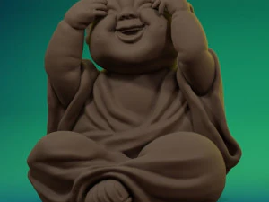 Budas yok veo yok hablo yok escucho 3D Baskı Modeli