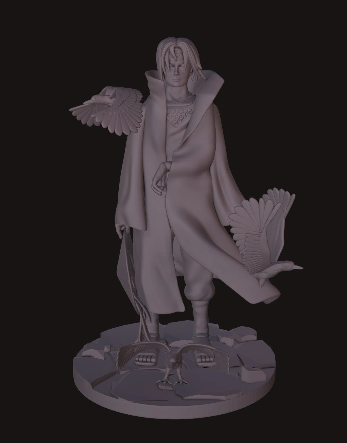 Itachi Uchiha - Akatsuki 3D Print Model .c4d .max .obj .3ds .fbx .stl .blend 