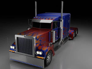 Peterbilt 379 - 1992 Optimus Prime Modelo 3D
