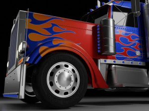 Peterbilt 379 - 1992 Optimus Prime Modelo 3D
