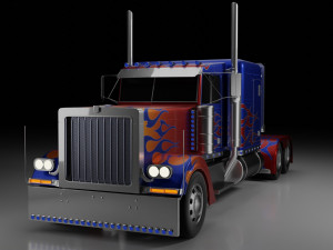 Piterbilt 379 - 1992 Optimus Prime 3D-Modell in LKW 3DExport