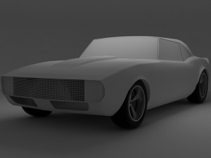 Camaro 1967 - American muscle car 3D-Modell