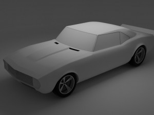 Camaro 1967 - American muscle car 3D-Modell
