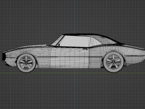 Camaro 1967 - American muscle car 3D-Modell