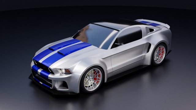 Mustang 2014 NFS Modello 3D .c4d .max .obj .3ds .fbx .stl .blend 