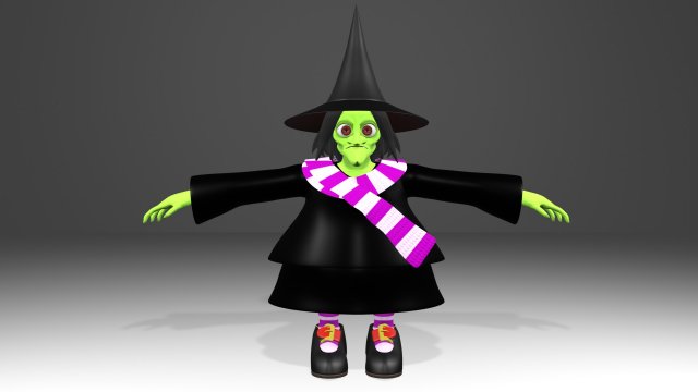 Grunty-Gruntilda 3D 3D 모델 .c4d .max .obj .3ds .fbx .stl .blend 