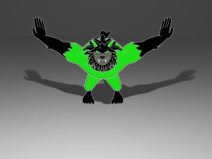 Wolf-lobo 3D-Modell