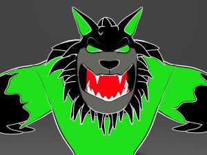 Wolf-lobo 3D-Modell