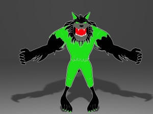 Wolf-lobo 3D-Modell