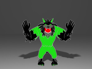 Wolf-lobo 3D-Modell