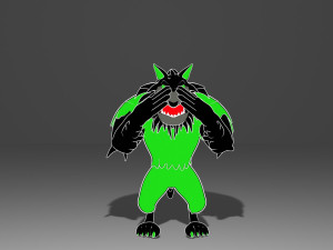 Wolf-lobo 3D-Modell