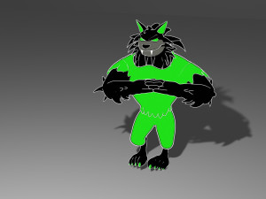 Wolf-lobo 3D-Modell