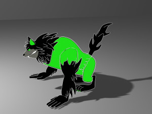 Wolf-lobo 3D-Modell