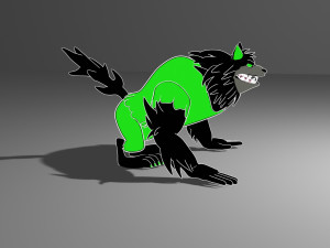 Wolf-lobo 3D-Modell
