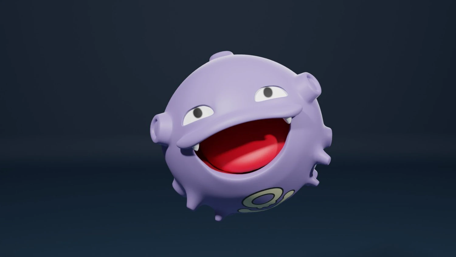 Koffing 3d 3D Model .c4d .max .obj .3ds .fbx .stl .blend