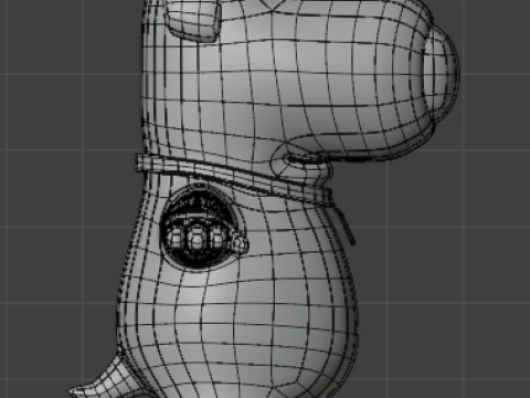Brian Griffin 3d line-art 3D Model