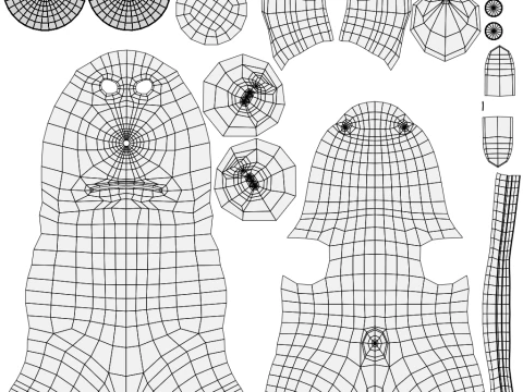 Brian Griffin 3d line-art 3D Model