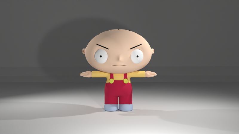 Stewie griffin 3D Model 3D .c4d .max .obj .3ds .fbx .stl .blend 