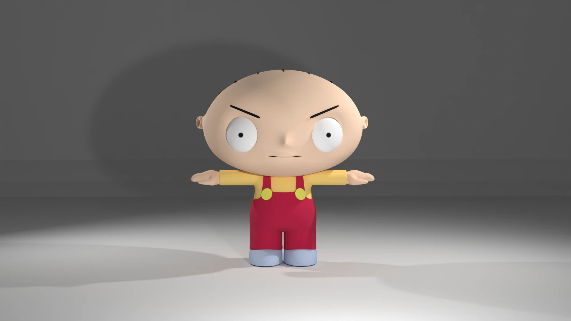 Stewie griffin 3D 3D Model .c4d .max .obj .3ds .fbx .stl .blend 