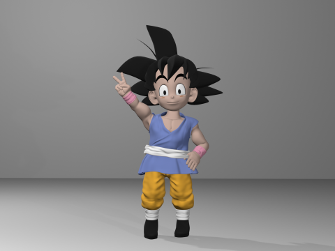 Goku GT 3D 3D-Modell