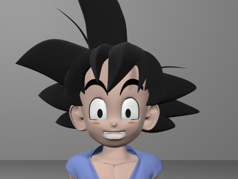 Goku GT 3D Model 3D