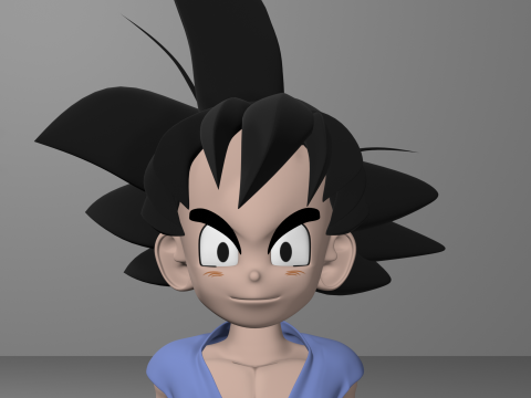Goku GT 3D Model 3D