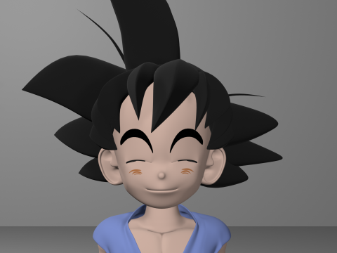 Goku GT 3D Model 3D