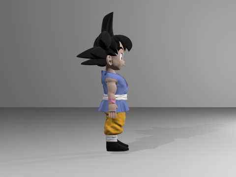 Goku GT 3D Model 3D