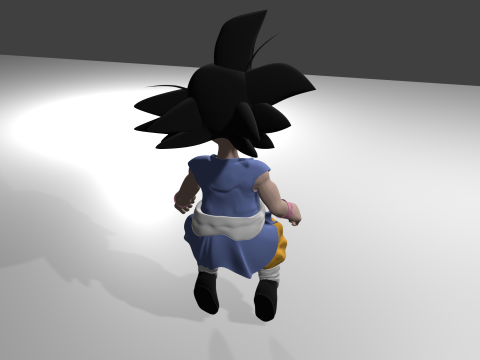 Goku GT 3D Model 3D