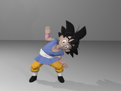 Goku GT 3D Model 3D